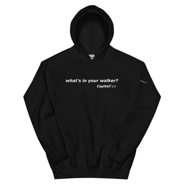 what's in your walker hoodie in black