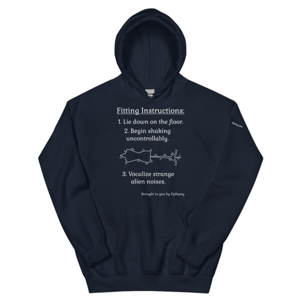 Fitting Instruction Hoodie in Navy blue