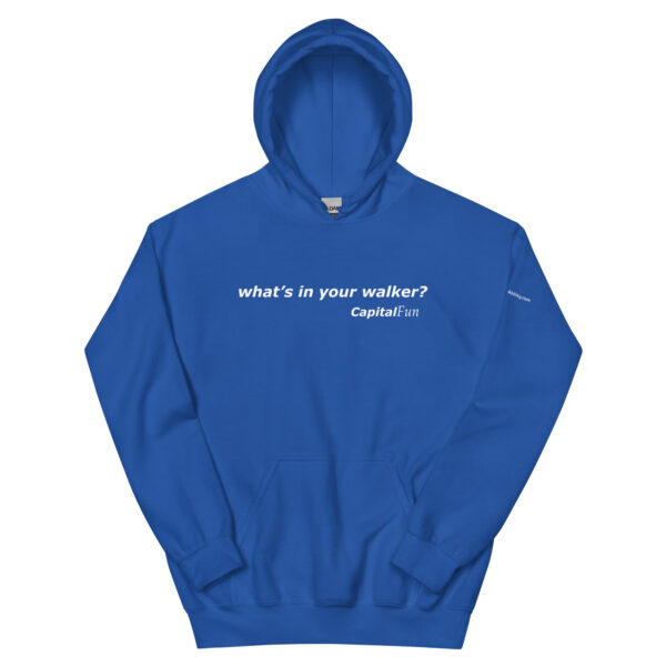 what's in your walker hoodie in royal blue