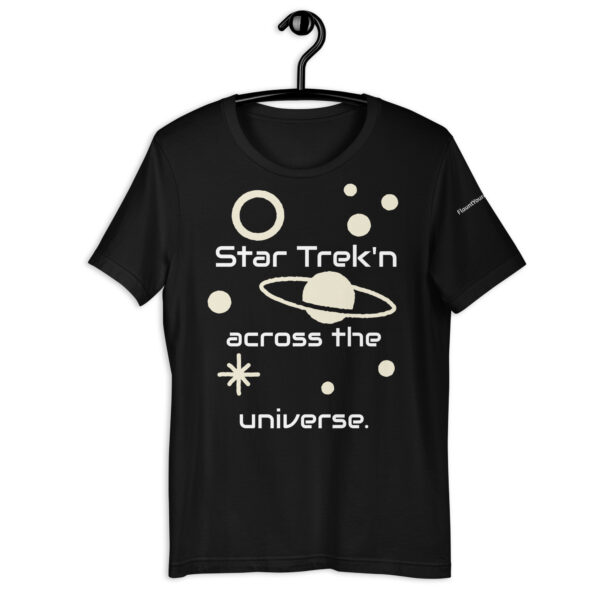 Star Trek'n t-shirt Front in Black