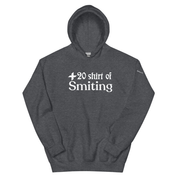 plus20 shirt of smiting hoodie in heather gray