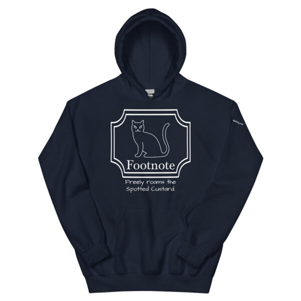 Footnote Hoodie in Navy Blue