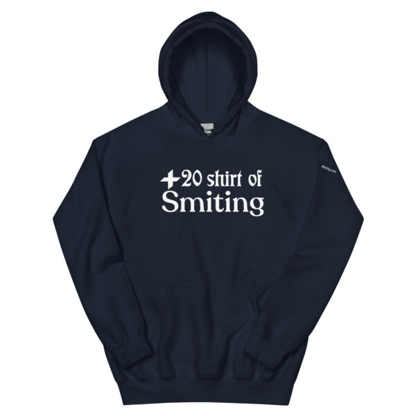 plus20 shirt of smiting hoodie in navy blue