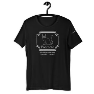 Footnote t-shirt in Black.