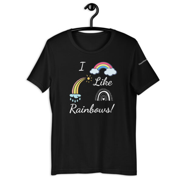 I Like Rainbows t-shirt in Black.