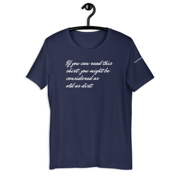 Cursive Code in Navy Blue