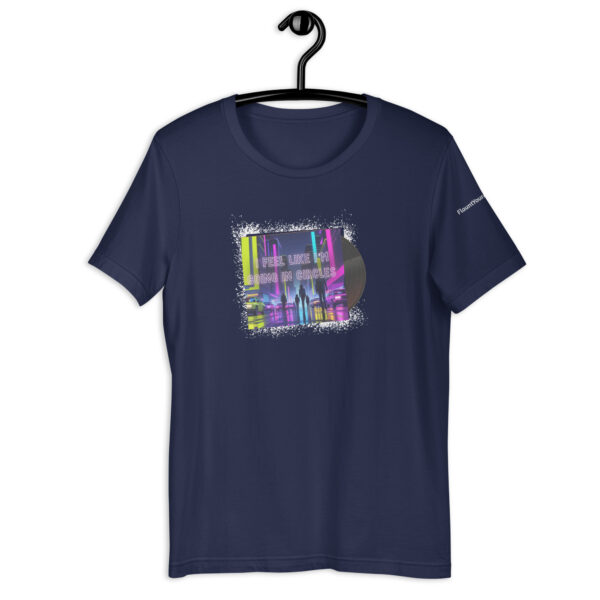 I Feel Like I'm Going Around In Circles Tee in Navy Blue