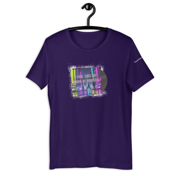 I Feel Like I'm Going Around In Circles Tee in Team Purple (very dark purple)