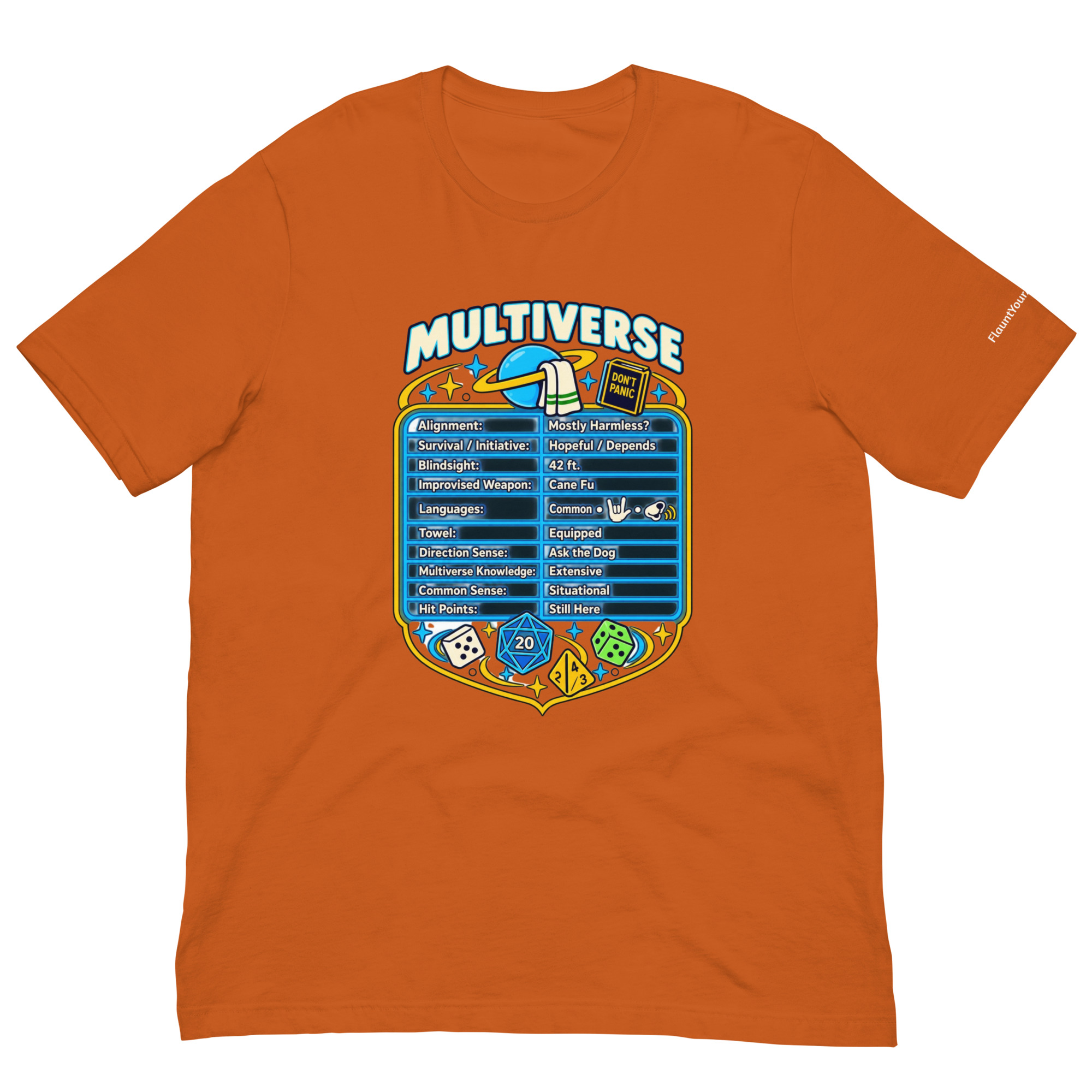 Multiverse Mostly Harmless Stats T-Shirt - Image 32